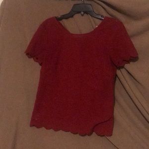 Cute red short-sleeved shirt